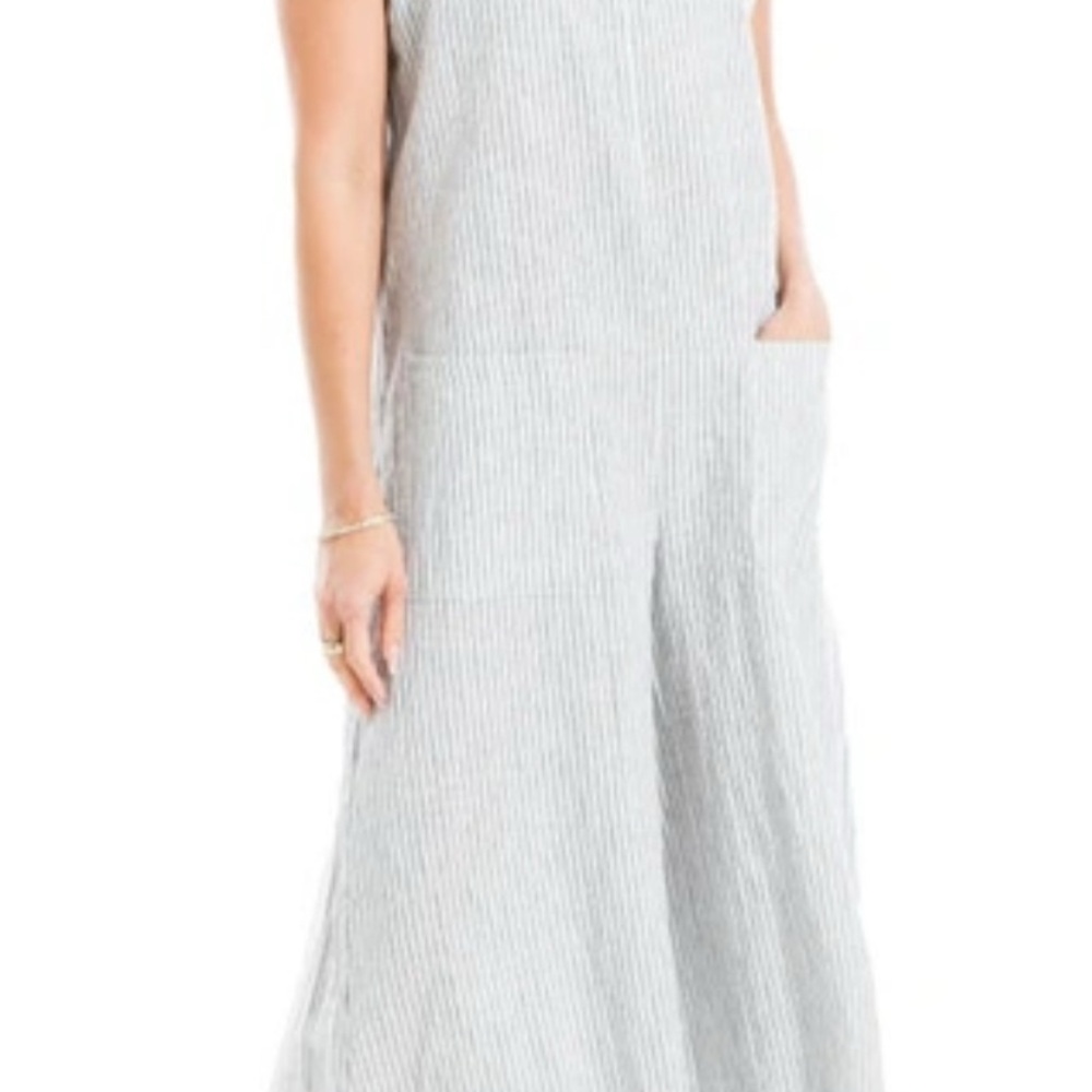 Max Studio Gray Ribbed Knit Jumpsuit